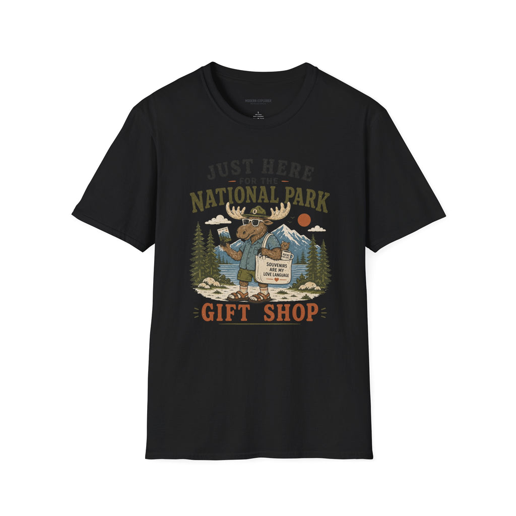 Copy of "Just Here for the National Park Gift Shop" Tee