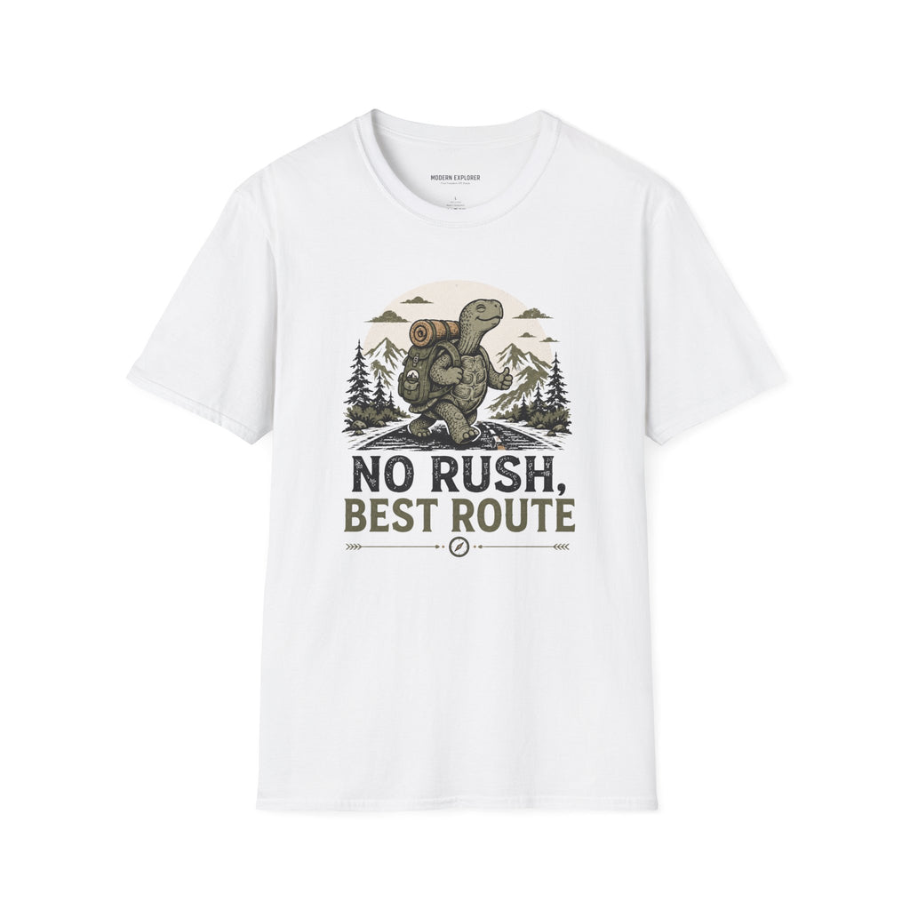 Copy of 'No Rush, Best Route' Turtle Hiker Graphic Tee