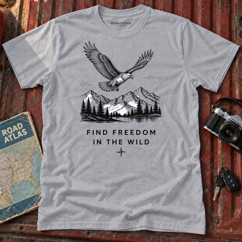 "Find Freedom in the Wild" Outdoor Graphic Tee