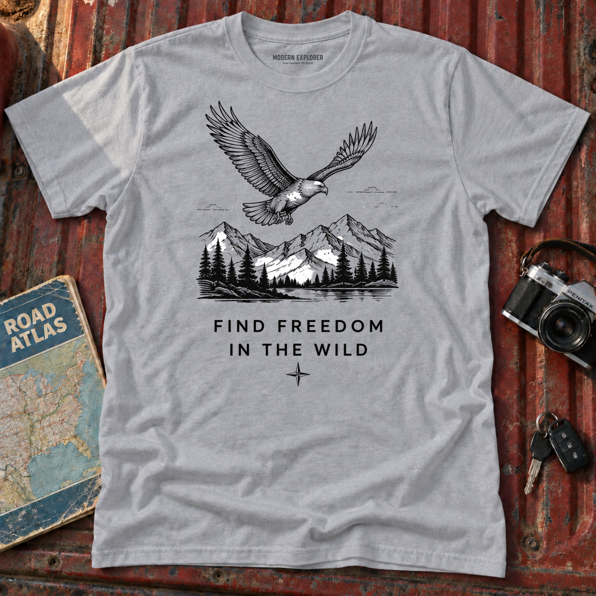 "Find Freedom in the Wild" Outdoor Graphic Tee