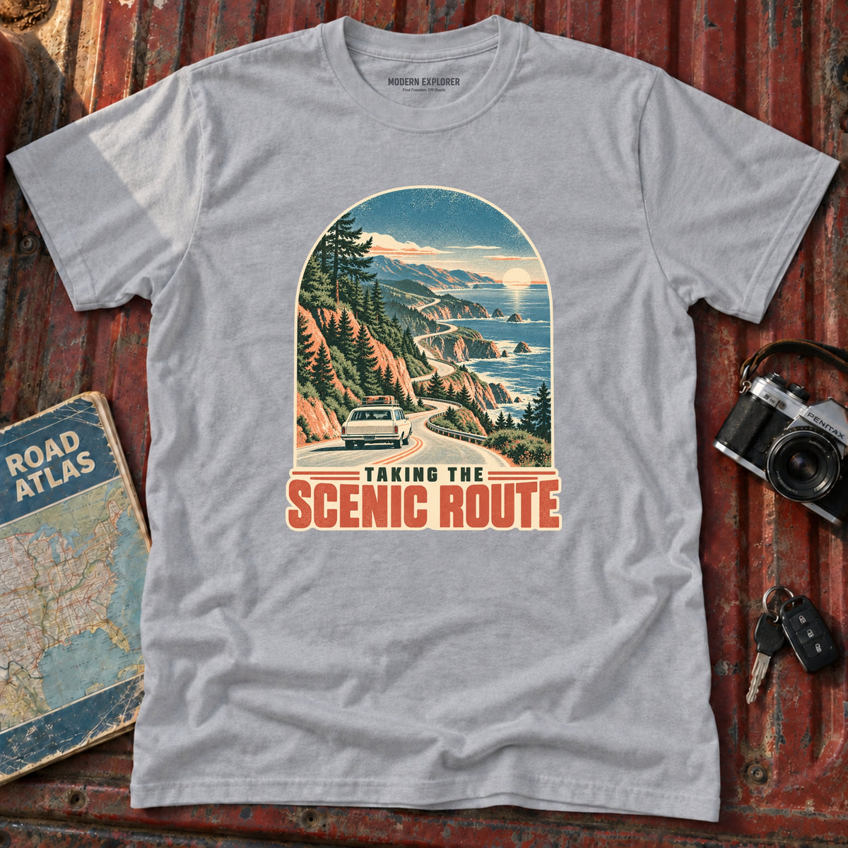 "Taking the Scenic Route" Vintage Graphic Tee