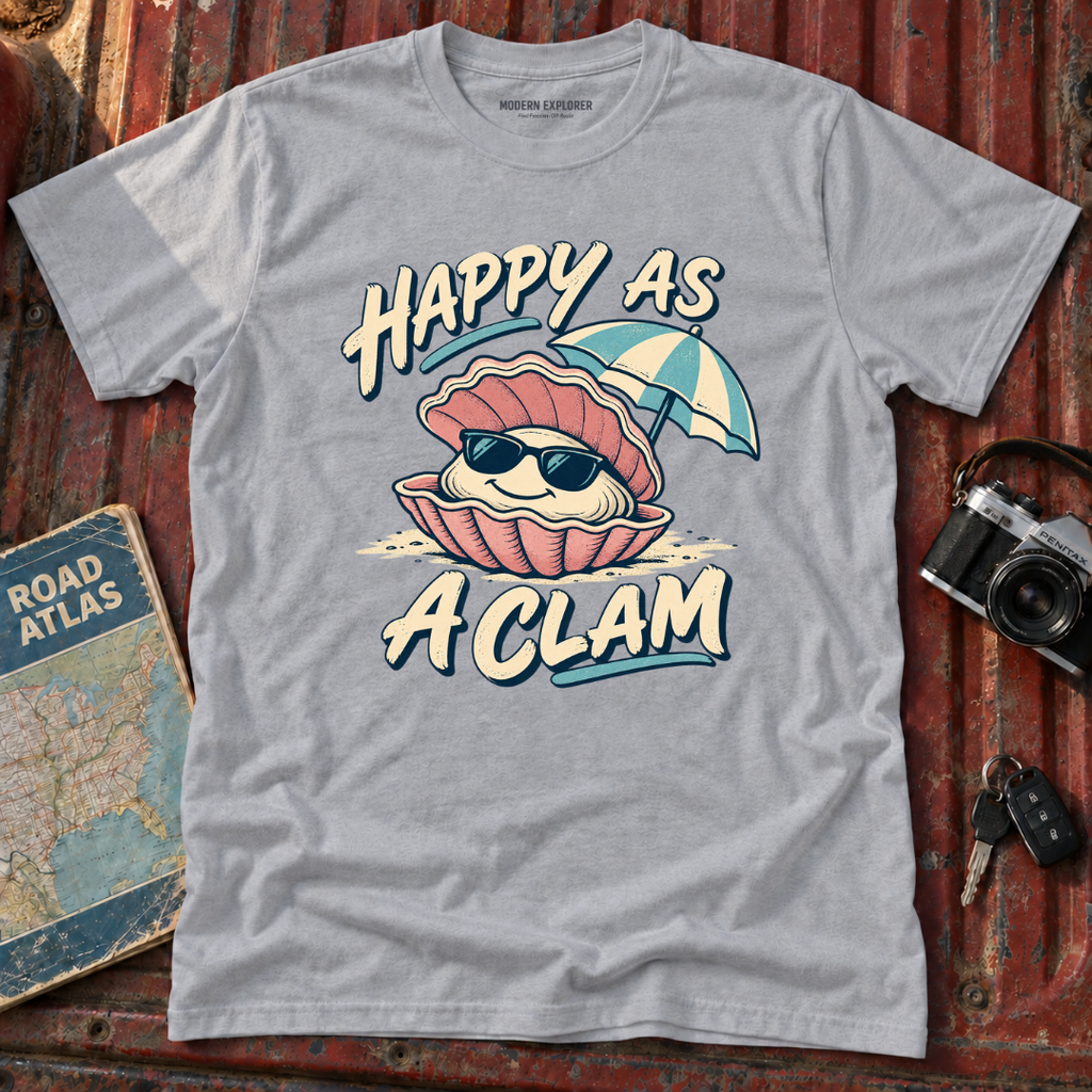 "Happy as a Clam" Graphic Tee