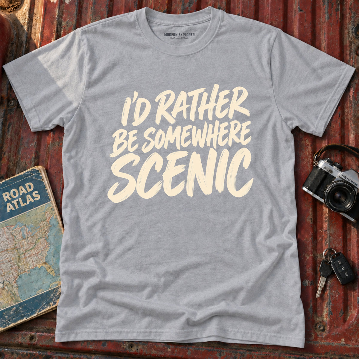 'I'd Rather be Somewhere Scenic' T-Shirt
