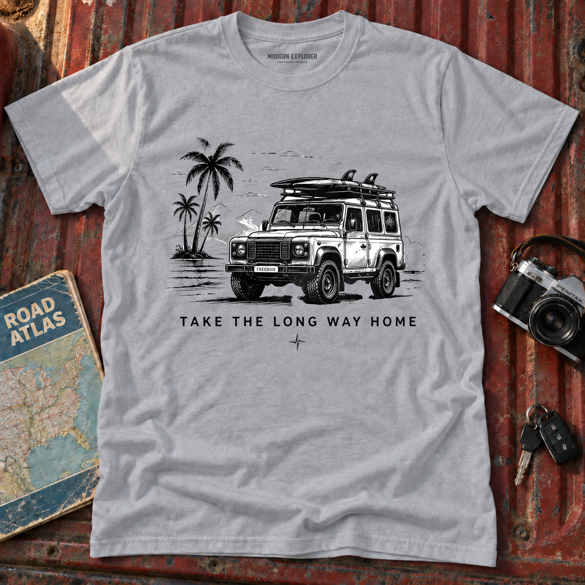 Take the Long Way Home Adventure T‑Shirt