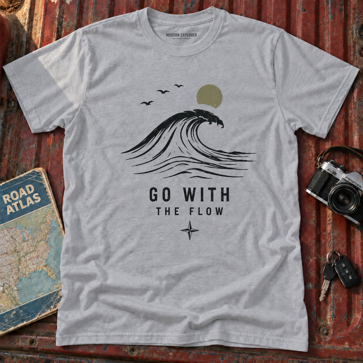 Go With The Flow Wave T‑Shirt