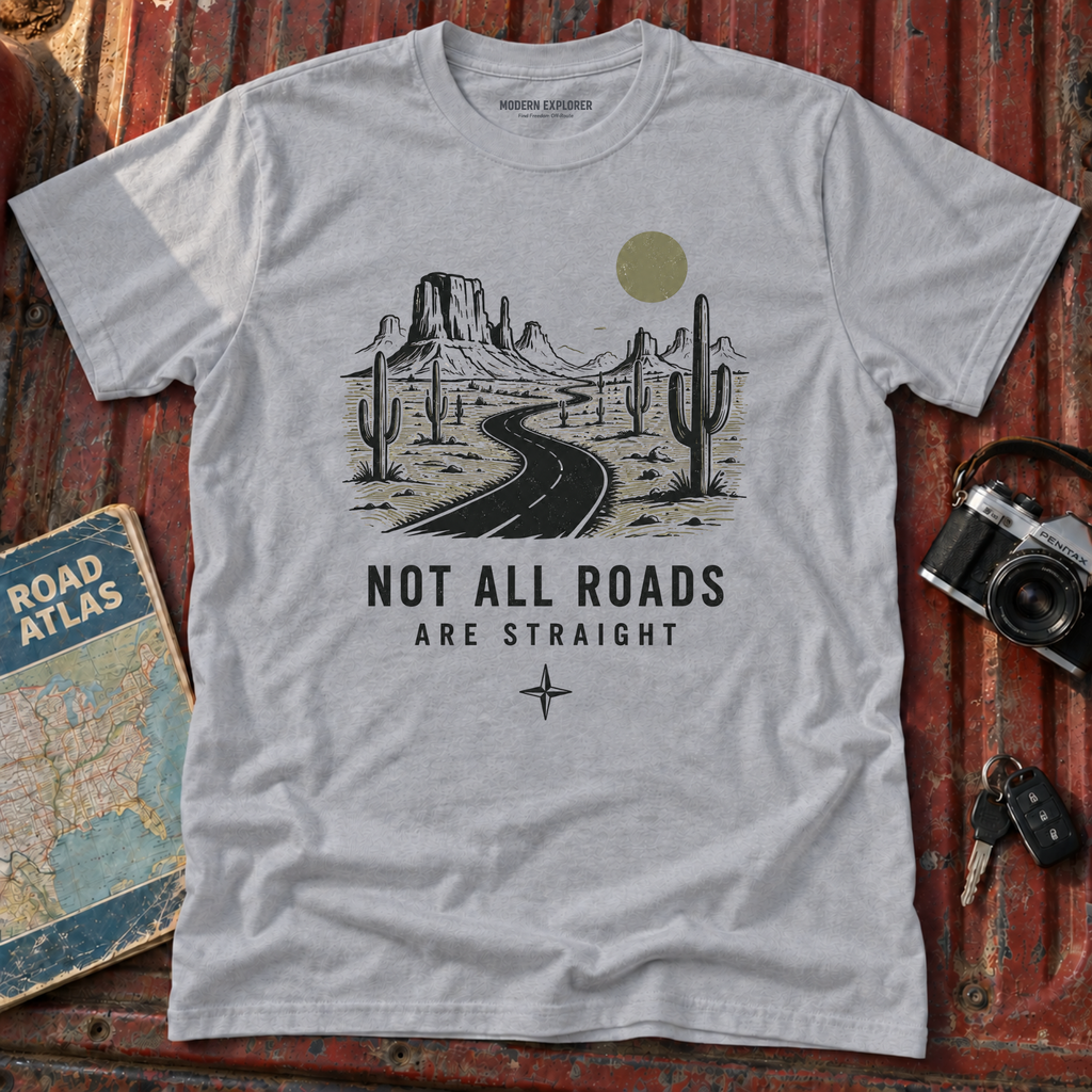 "Not All Roads Are Straight" Graphic Tee