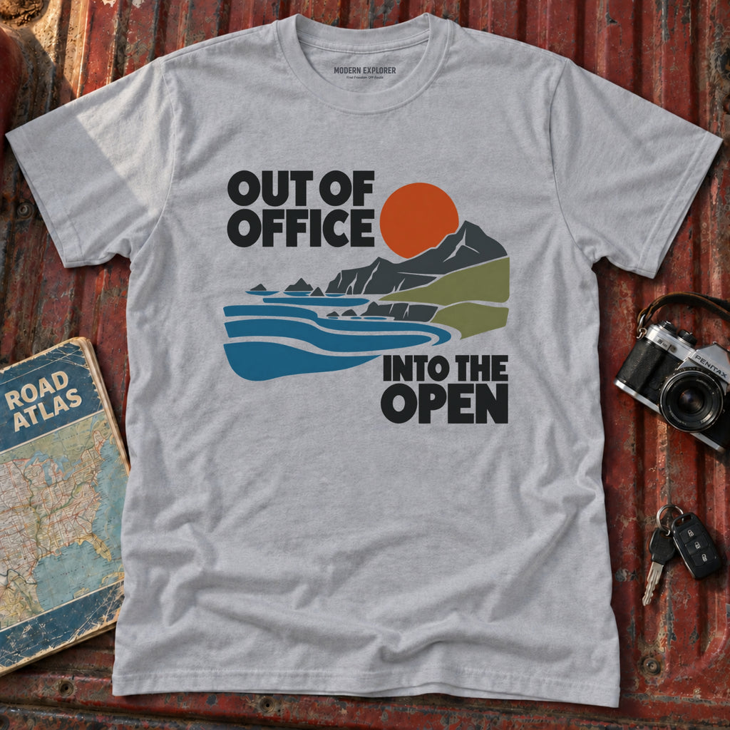 "Out of Office Into the Open" Graphic Tee