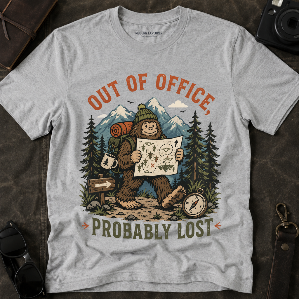 'Out of Office, Probably Lost' Adventure Graphic Tee