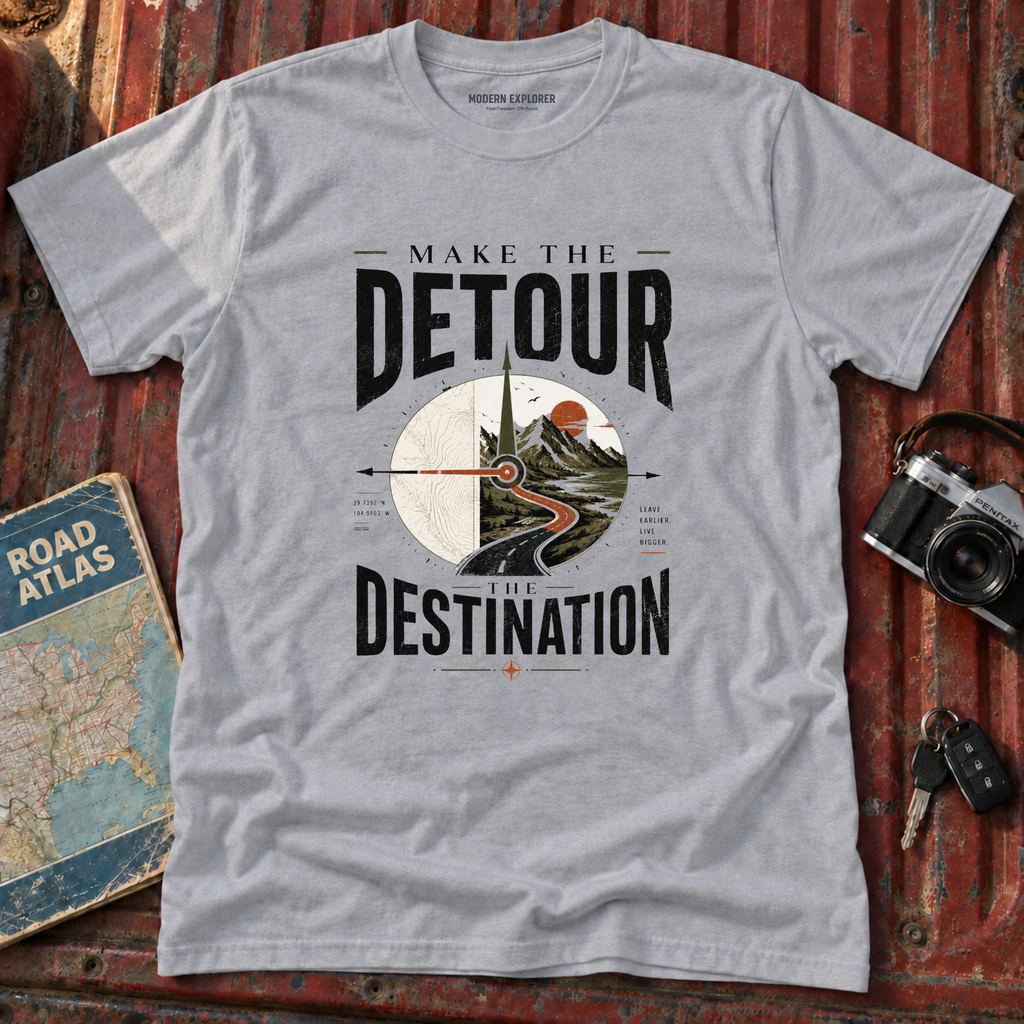 'Make The Detour The Destination' Graphic Tee