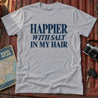 'Happier With Salt In My Hair' Beach Tee