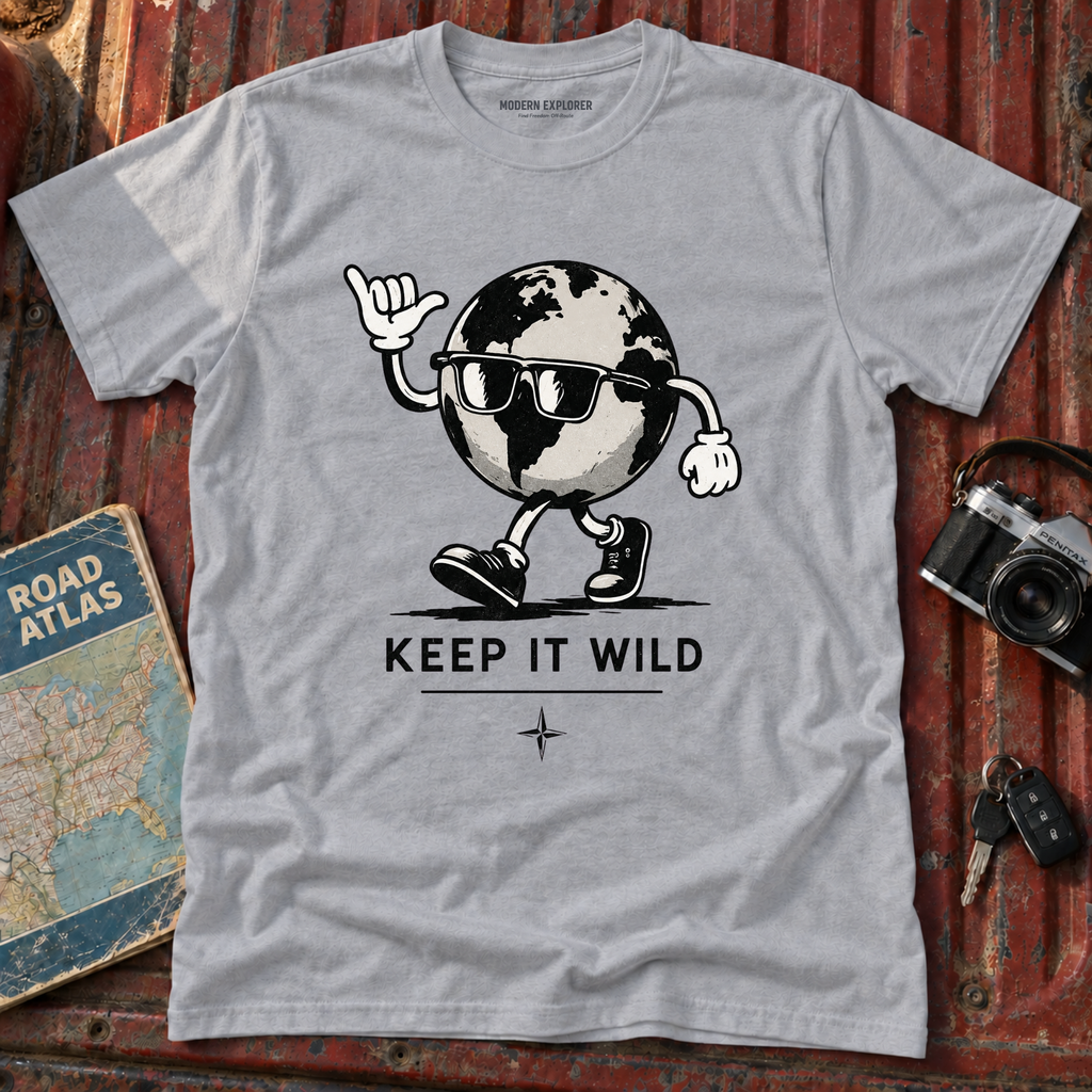 Keep It Wild Globe Graphic T-Shirt