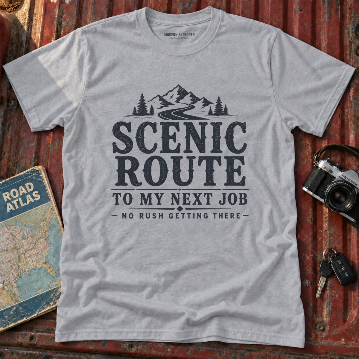 Scenic Route Mountain Road Graphic Tee
