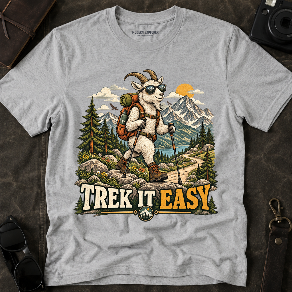 'Trek It Easy' Hiking Graphic Tee