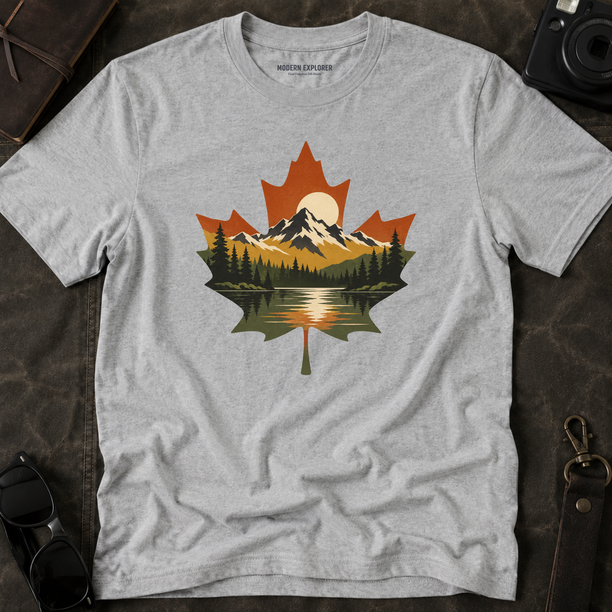 Maple Mountain Landscape T-Shirt