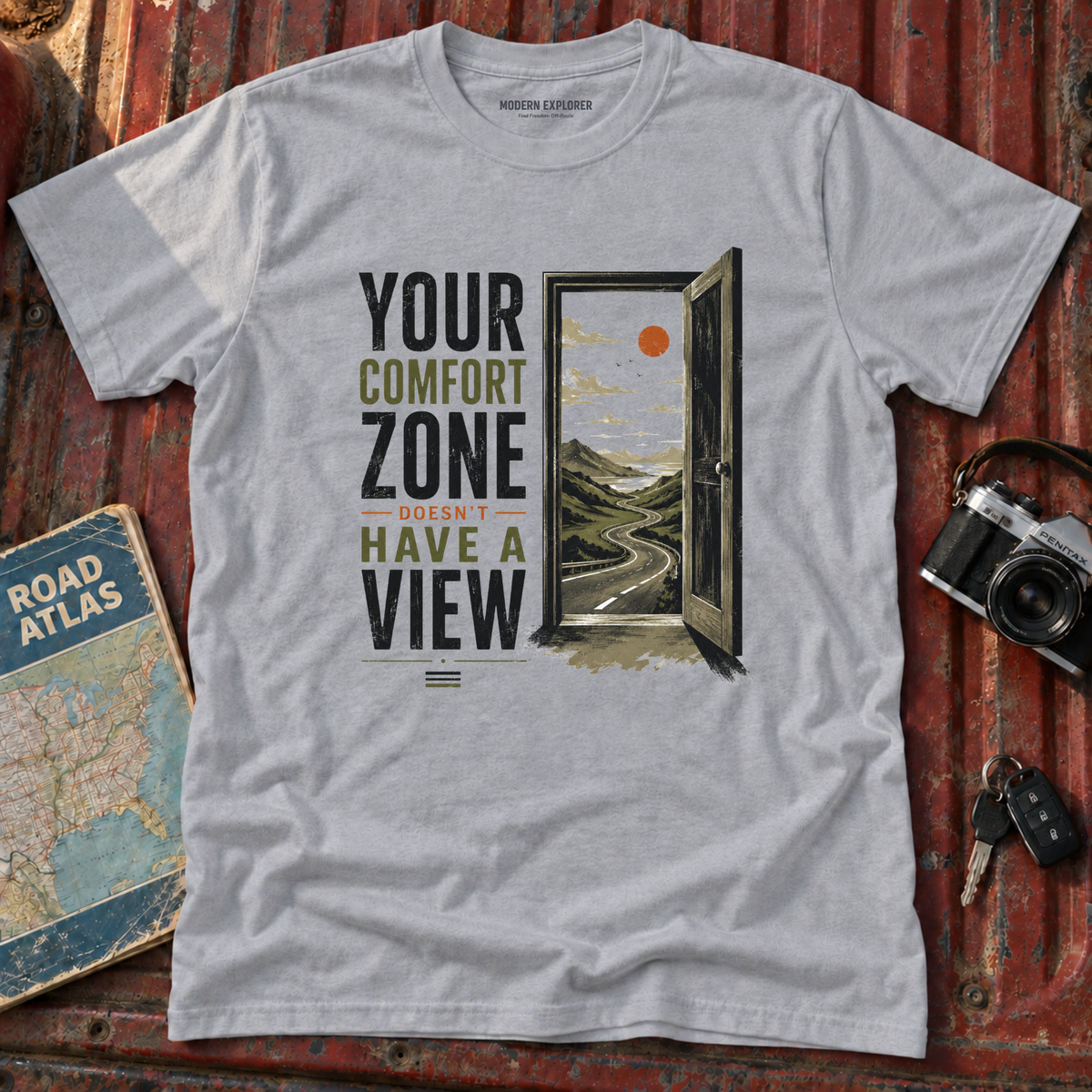 “Your Comfort Zone Doesn’t Have a View” Adventure Tee