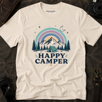 "Happy Camper" Mountain Rainbow Graphic