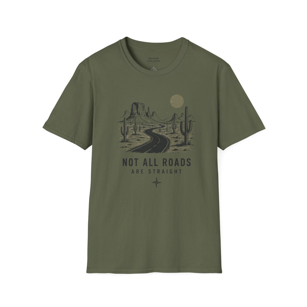 "Not All Roads Are Straight" Graphic Tee
