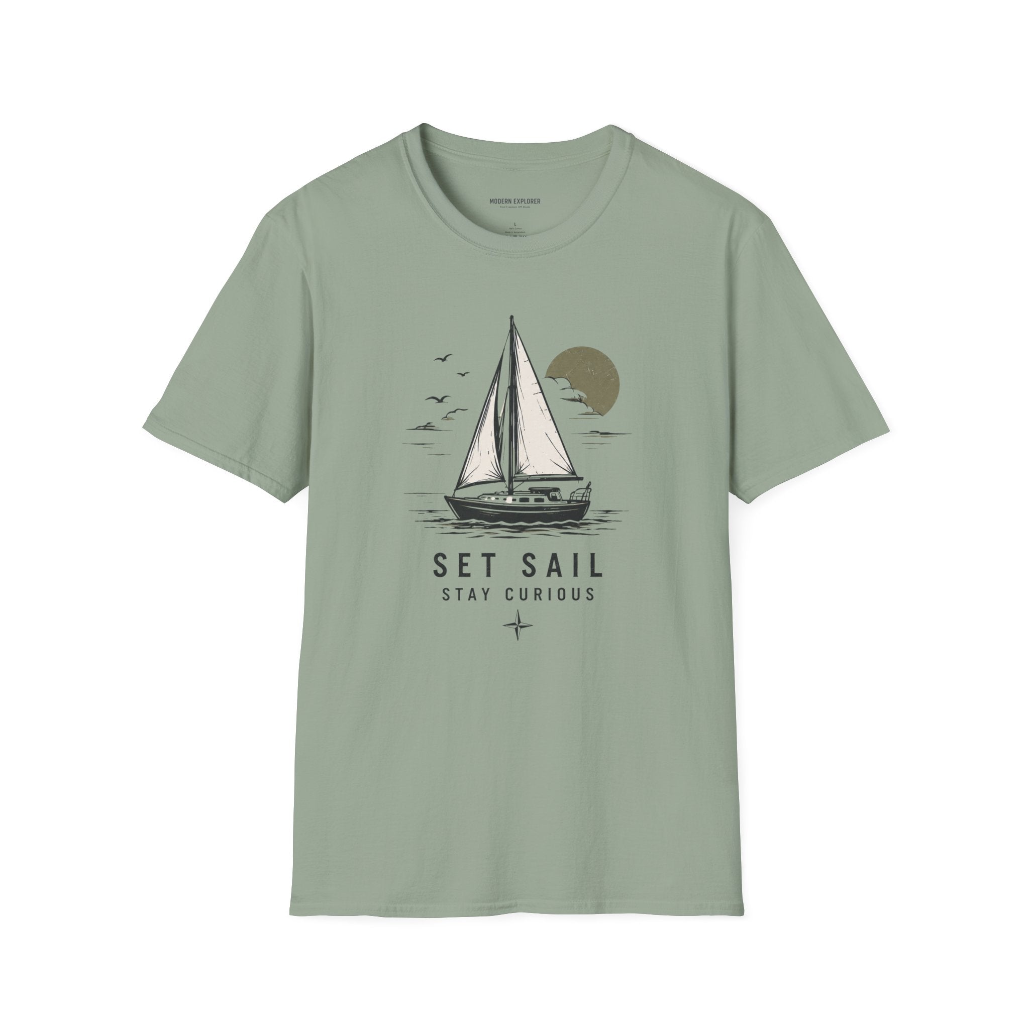 "Set Sail, Stay Curious" Nautical Graphic Tee