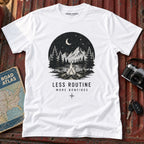 'Less Routine, More Bonfires' Outdoor Graphic Tee