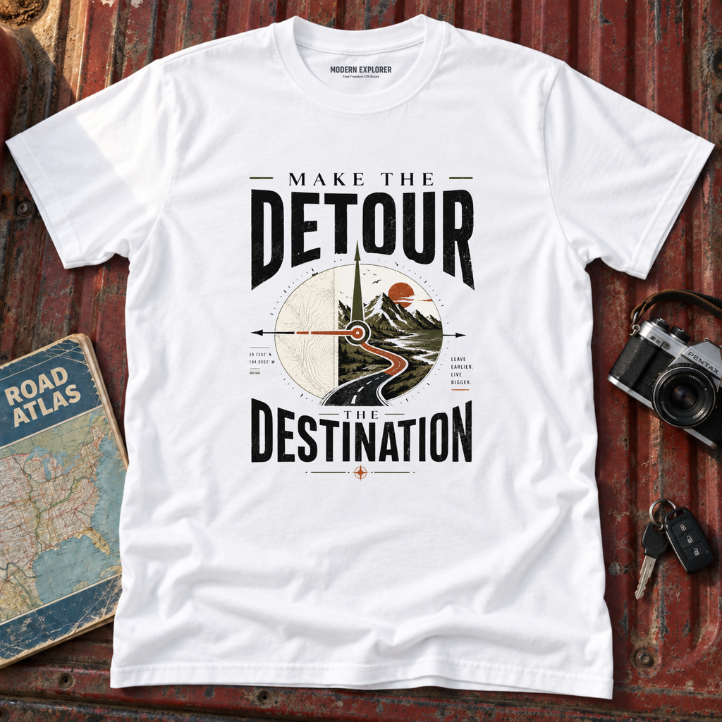 'Make The Detour The Destination' Graphic Tee