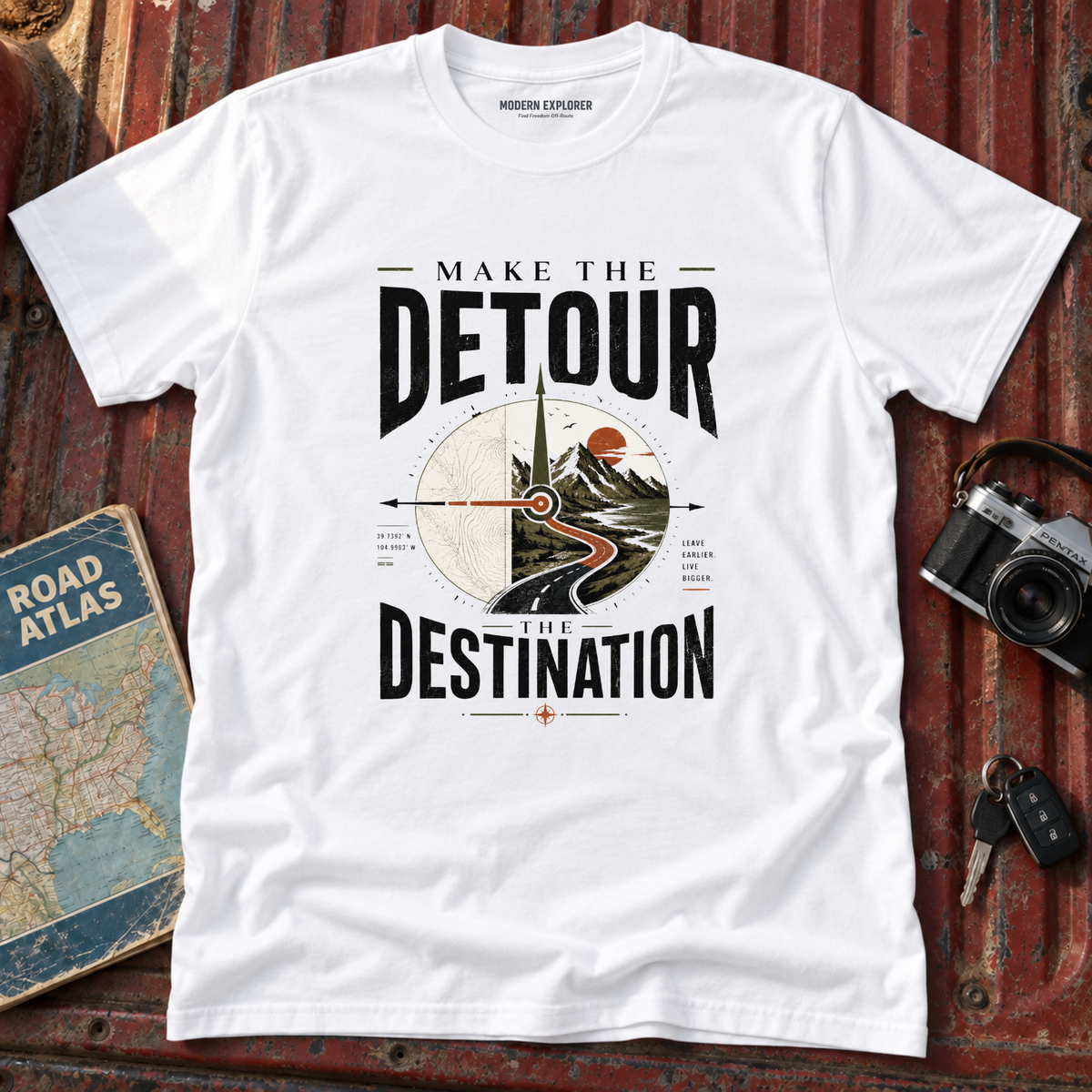 'Make The Detour The Destination' Graphic Tee