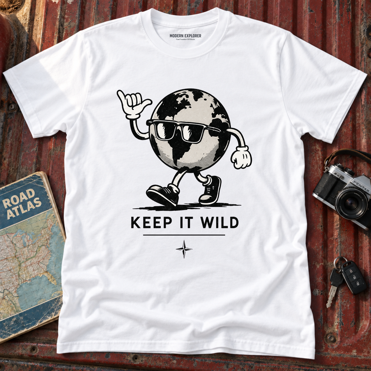Keep It Wild Globe Graphic T-Shirt