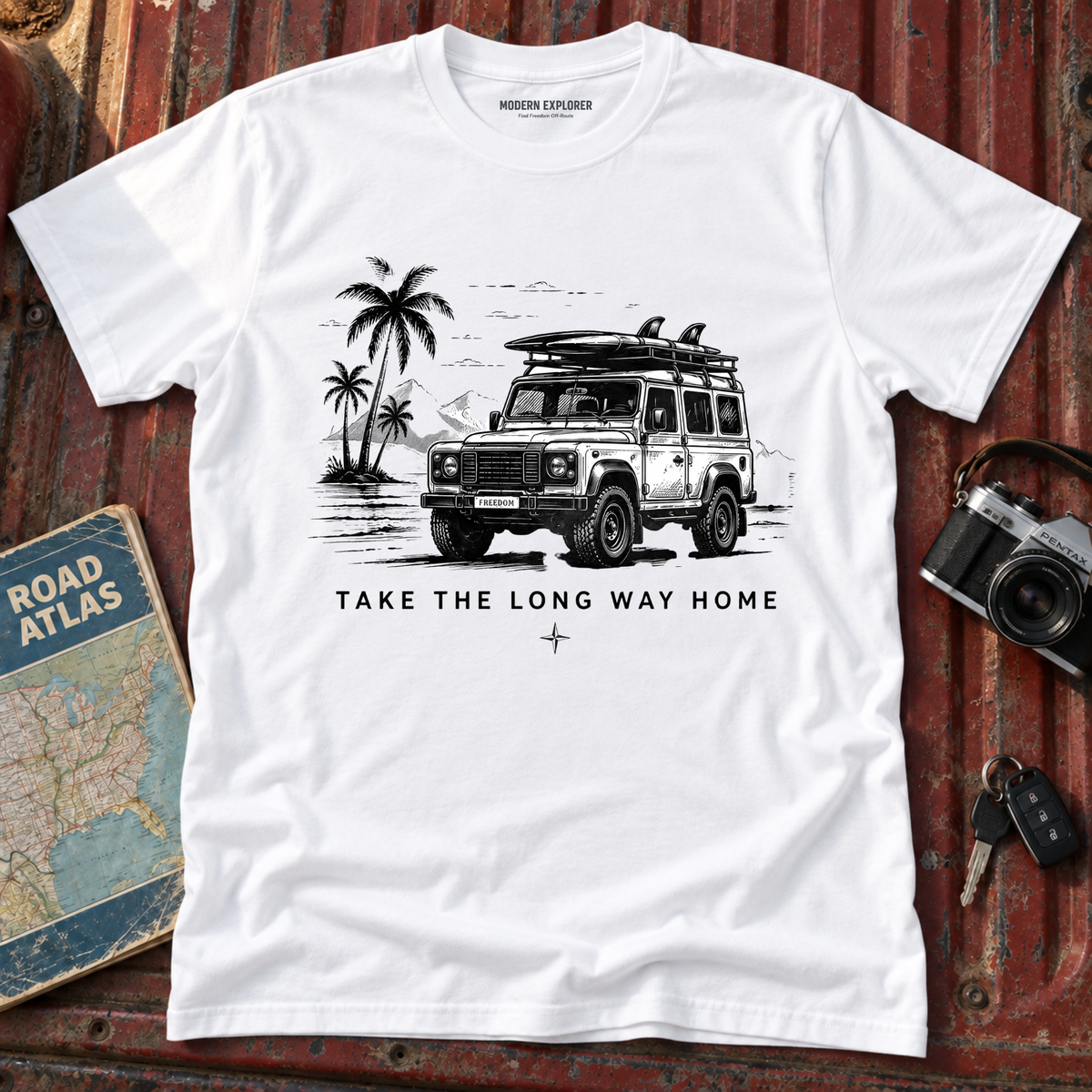 Take the Long Way Home Adventure T‑Shirt