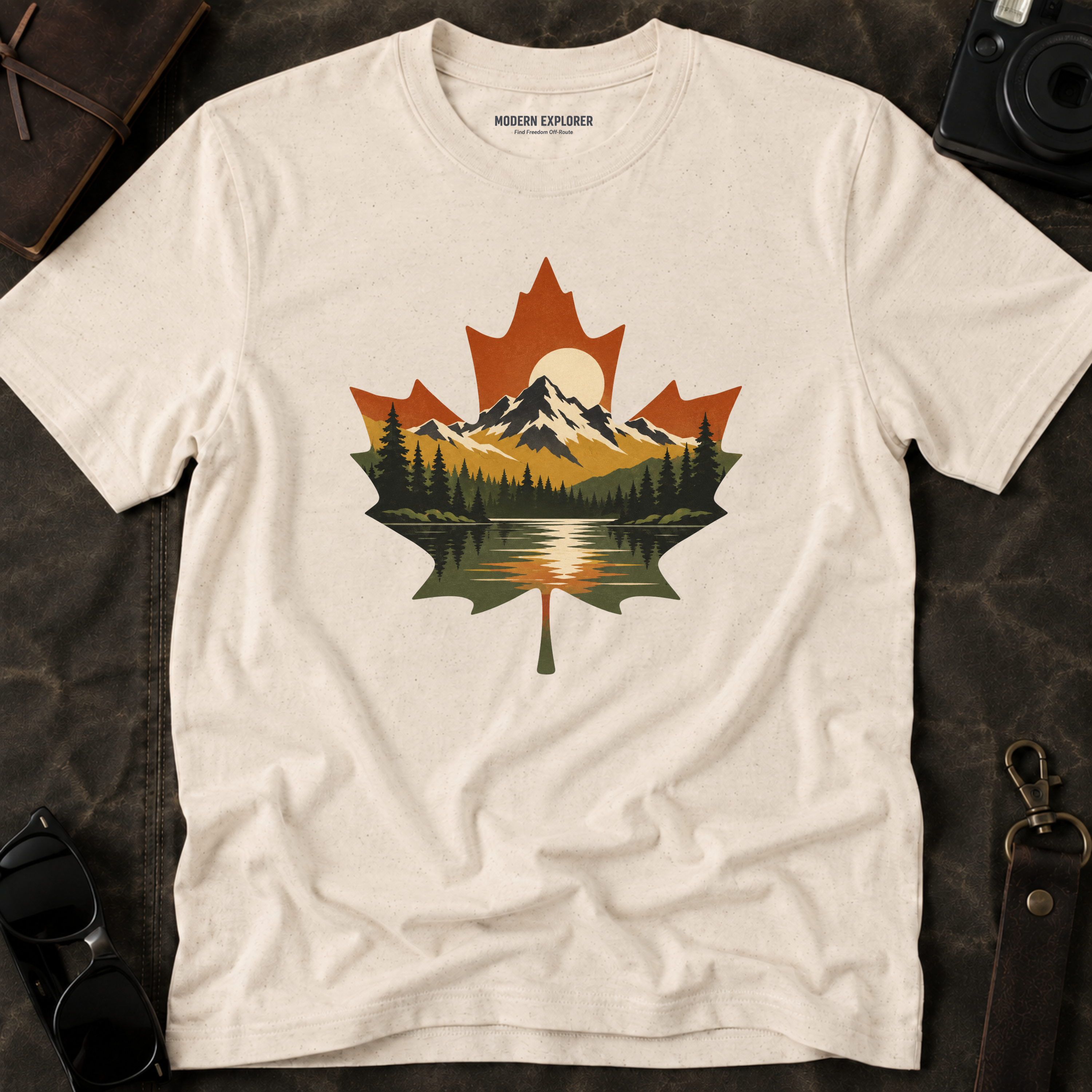 Maple Mountain Landscape T-Shirt