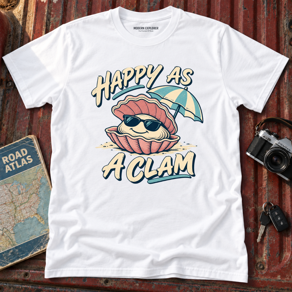 "Happy as a Clam" Graphic Tee