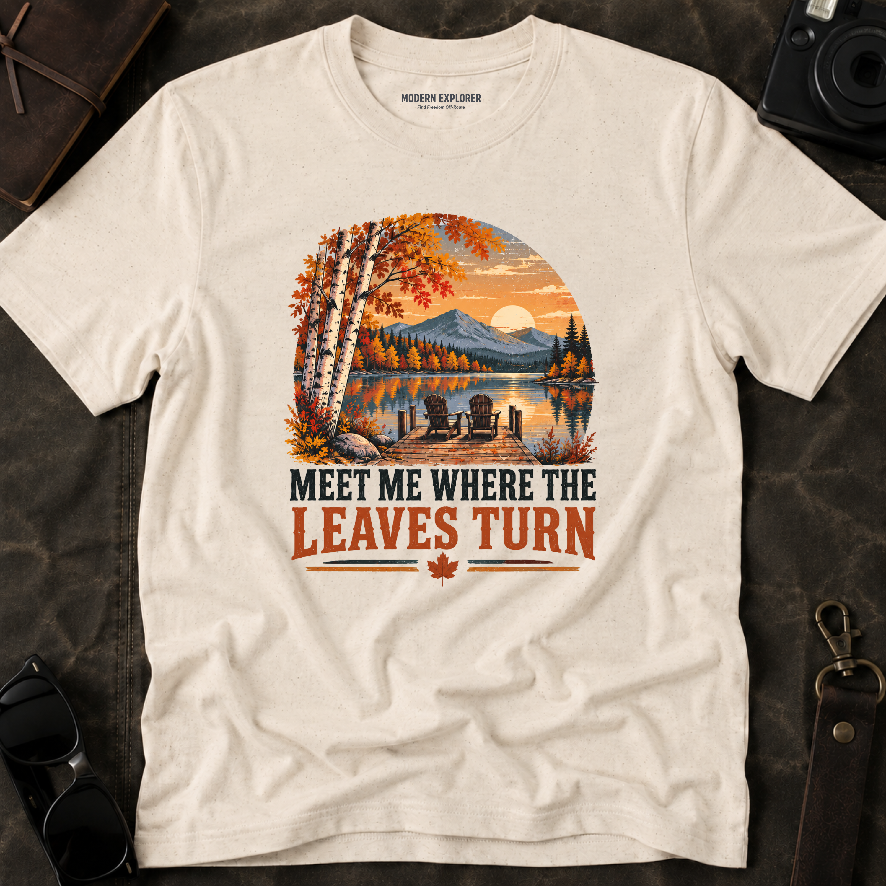 'Meet Me Where the Leaves Turn' Fall Tee