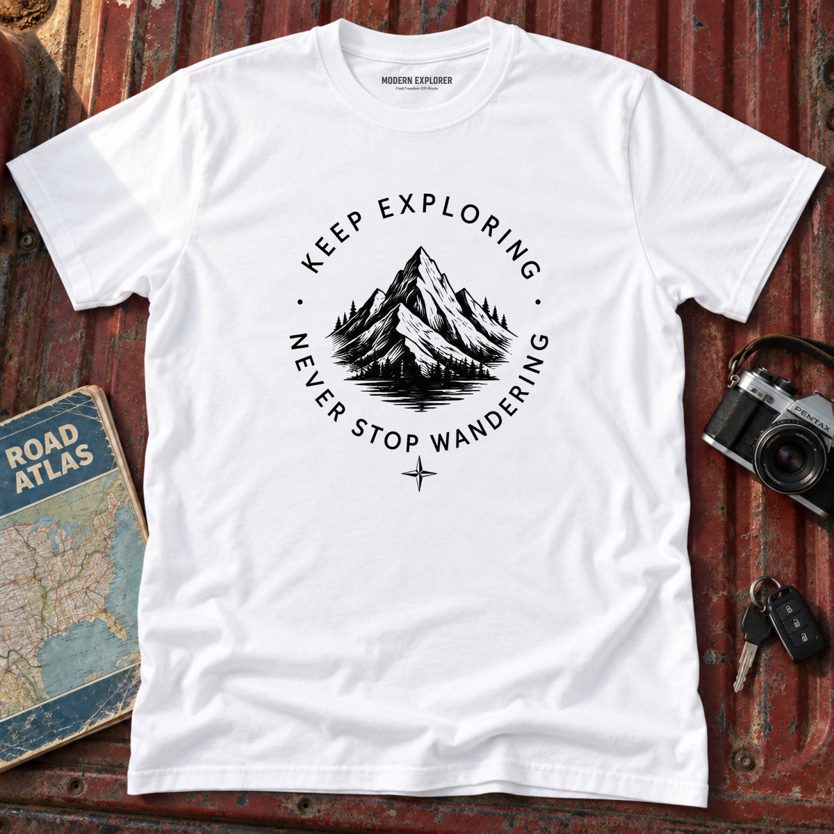 Keep Exploring Mountain T-Shirt