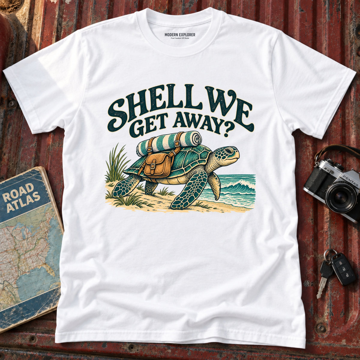 "Shell We Get Away" Graphic Tee