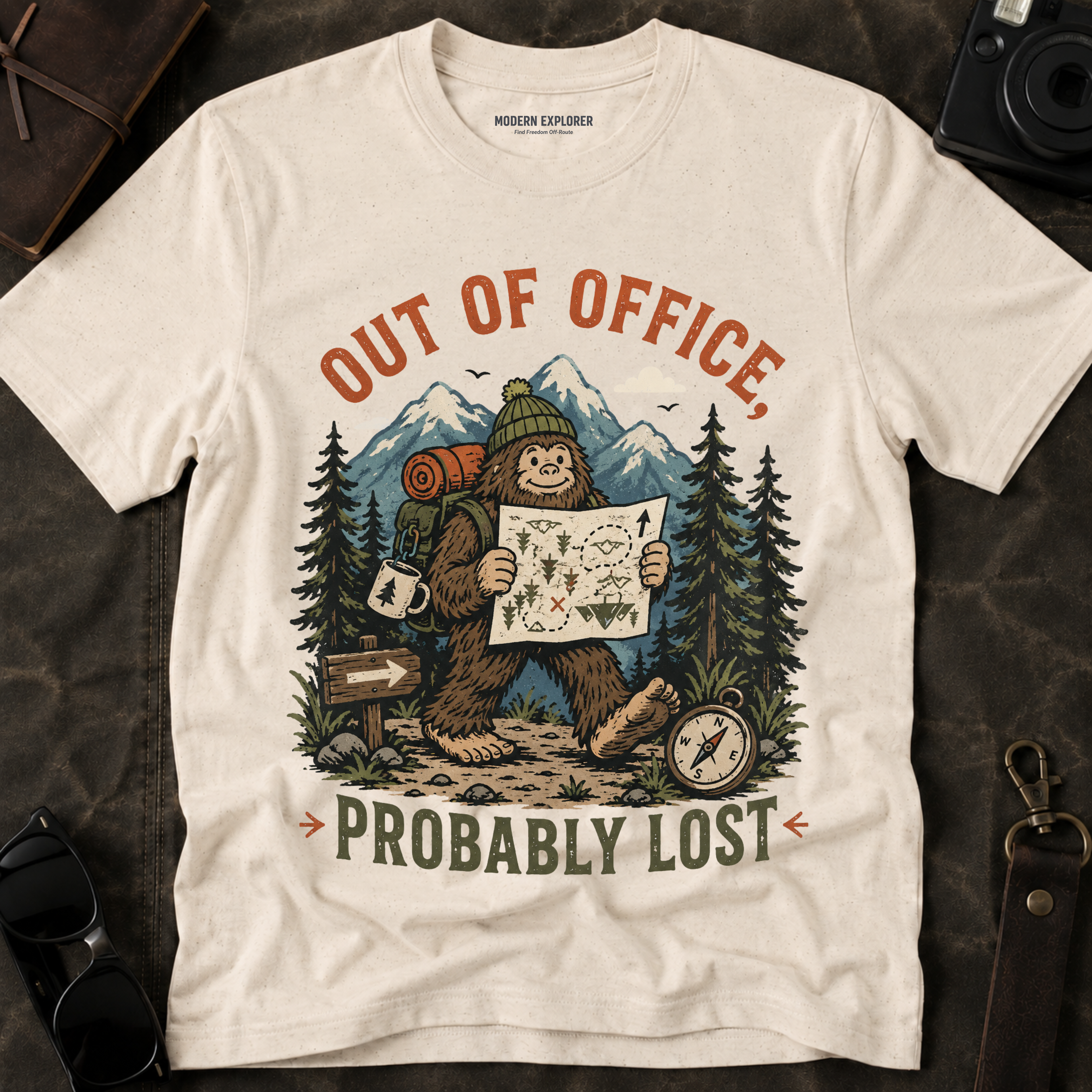 'Out of Office, Probably Lost' Adventure Graphic Tee