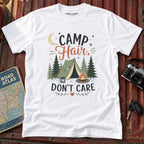 "Camp Hair, Don't Care" Camping Graphic Tee