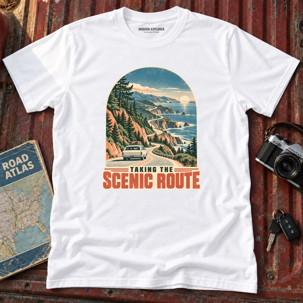 "Taking the Scenic Route" Vintage Graphic Tee