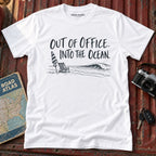 "Out of Office into the Ocean" Graphic Tee