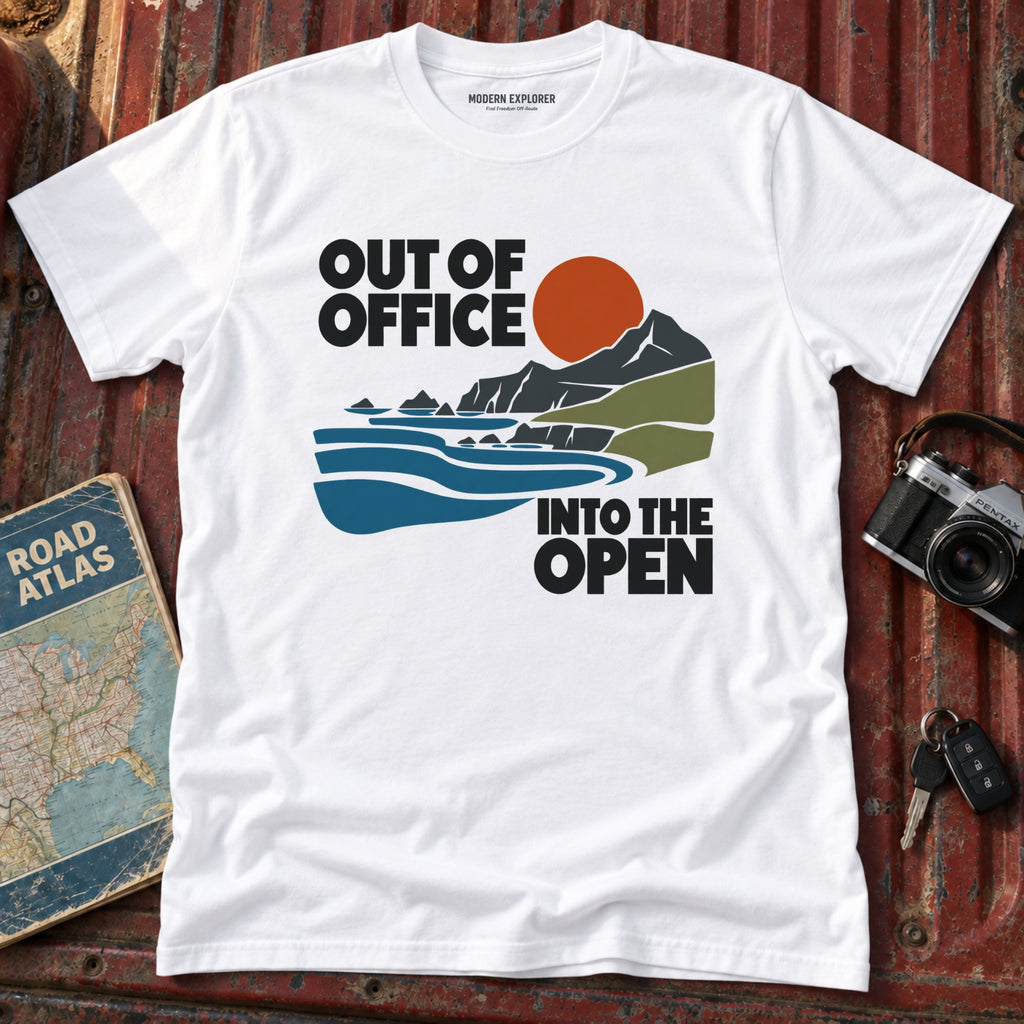 "Out of Office Into the Open" Graphic Tee