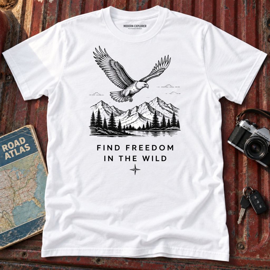 "Find Freedom in the Wild" Outdoor Graphic Tee
