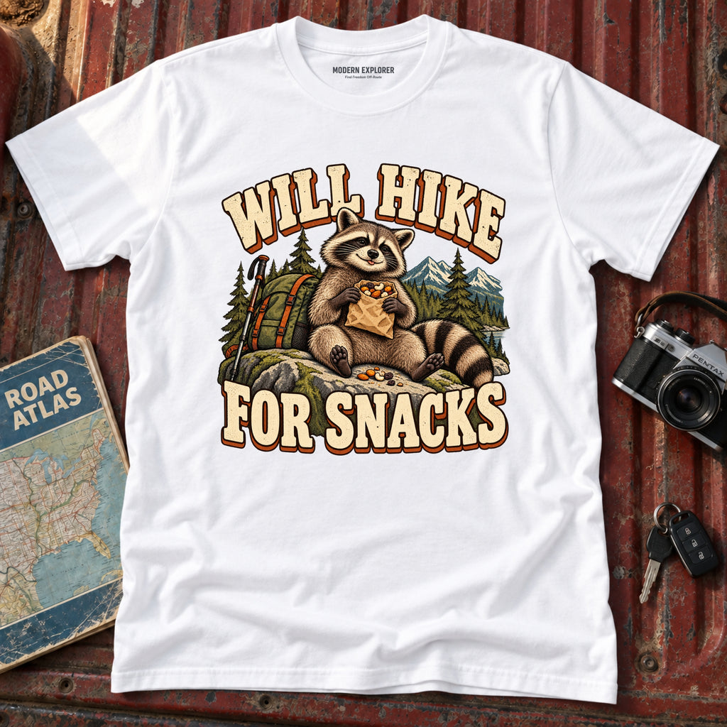 'Will Hike for Snacks' Graphic Tee