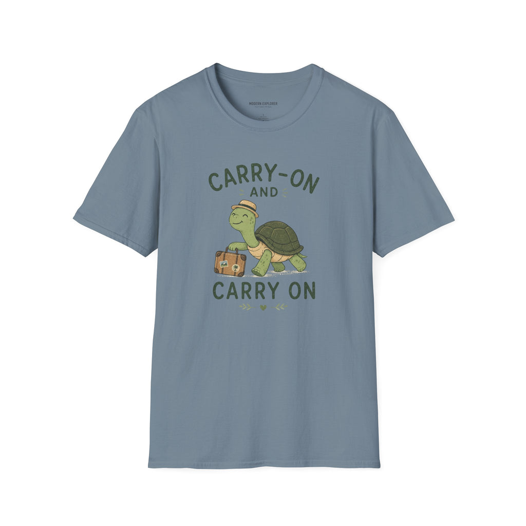 'Carry-On and Carry On' Turtle Travel Tee