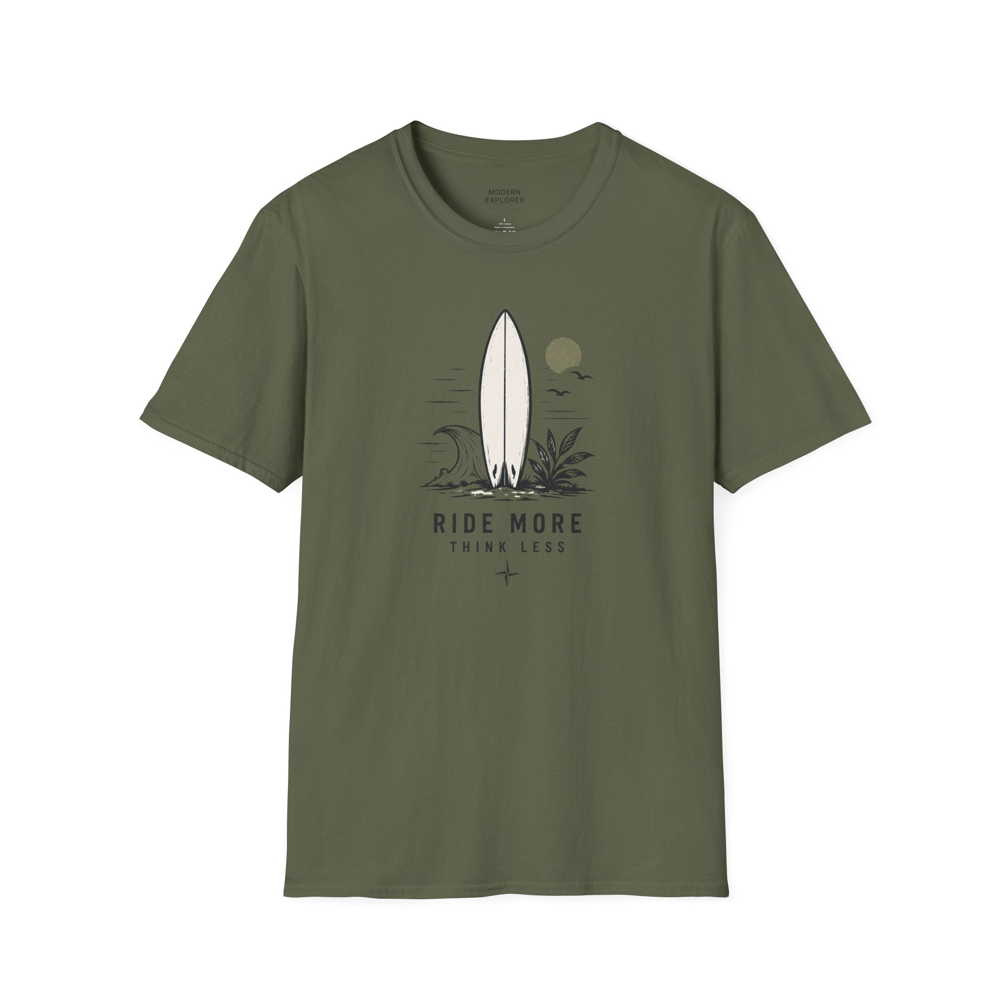 "Ride More Worry Less" Beach Surf T-Shirt