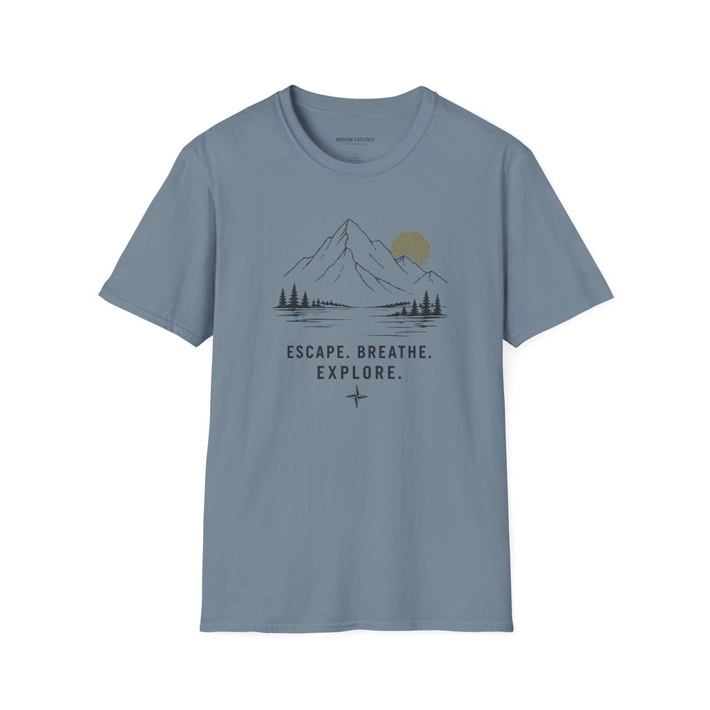Escape. Breathe. Explore. Graphic Tee