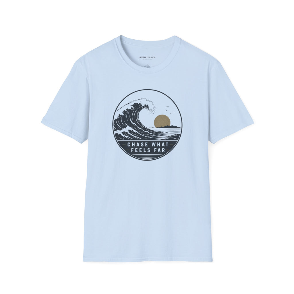 Copy of "Chase What Feels Far" Sunset Surf Tee