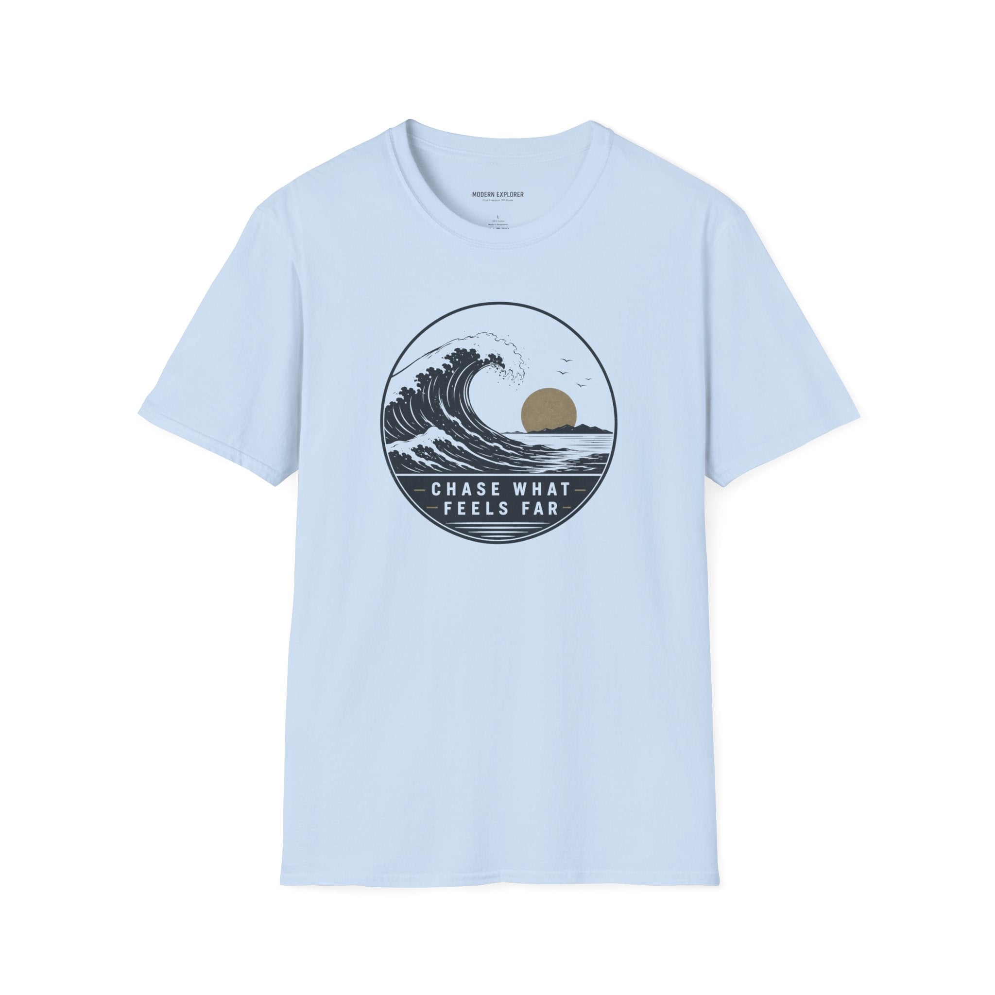Copy of "Chase What Feels Far" Sunset Surf Tee