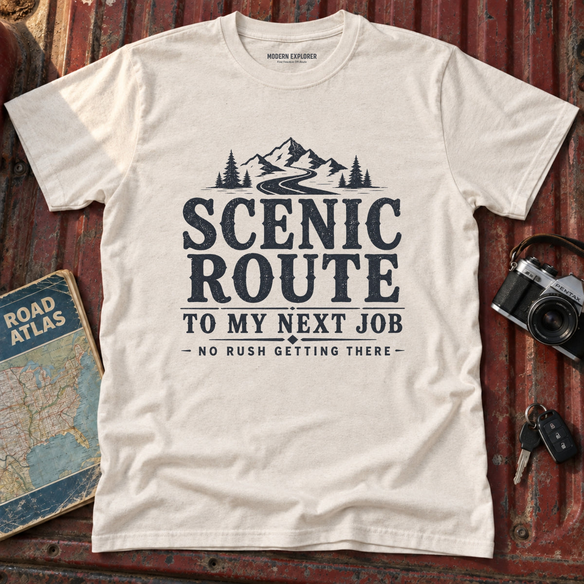 Scenic Route Mountain Road Graphic Tee