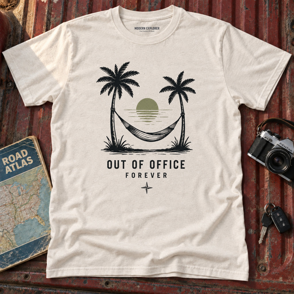 "Out of Office Forever" Sunset Graphic