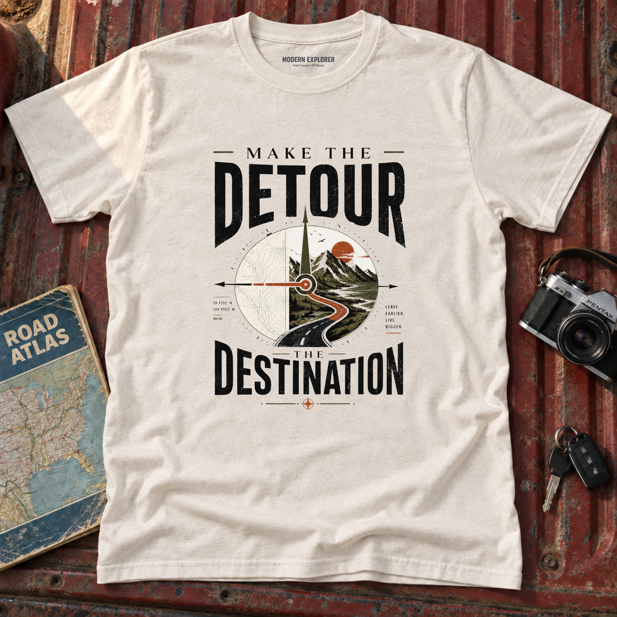 'Make The Detour The Destination' Graphic Tee