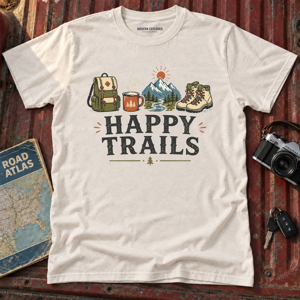 'Happy Trails' Adventure T‑Shirt
