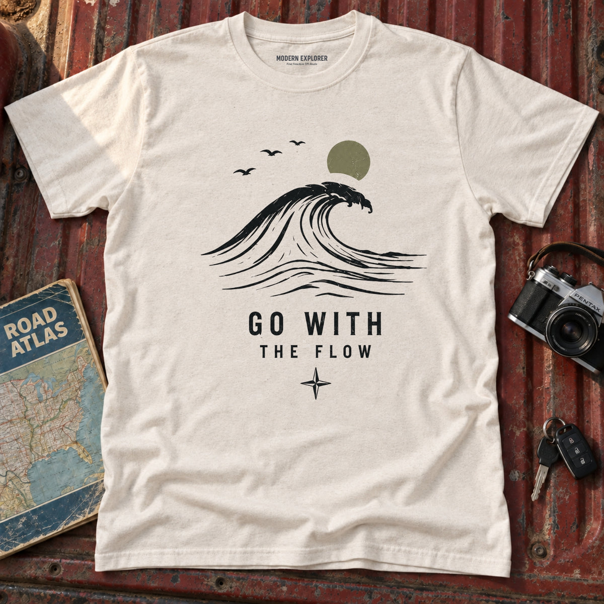Go With The Flow Wave T‑Shirt
