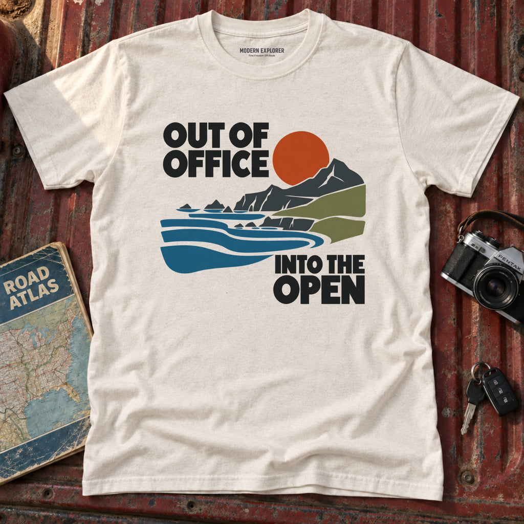 "Out of Office Into the Open" Graphic Tee